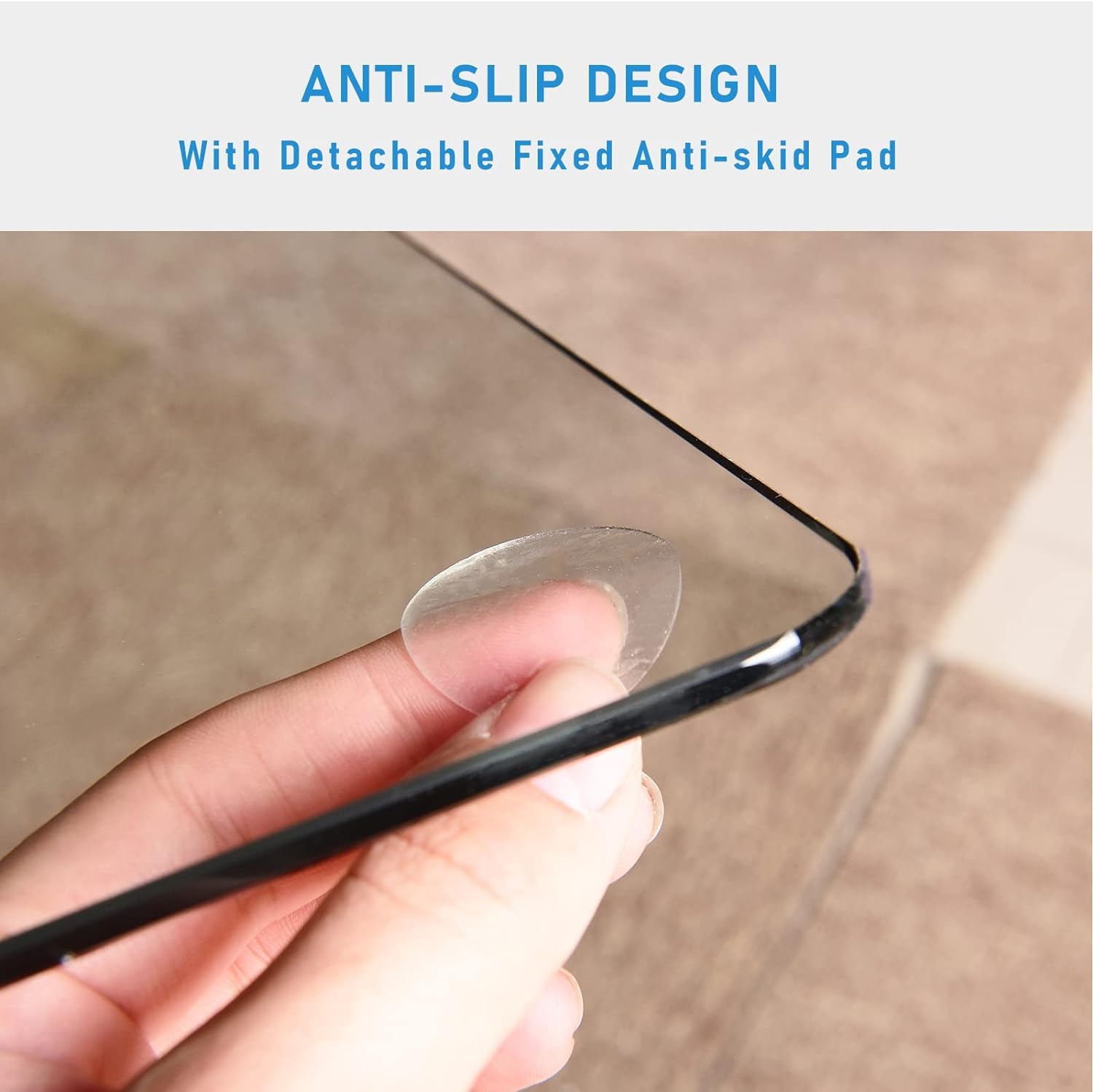 46" x 55" Tempered Glass Chair Mat Heavy