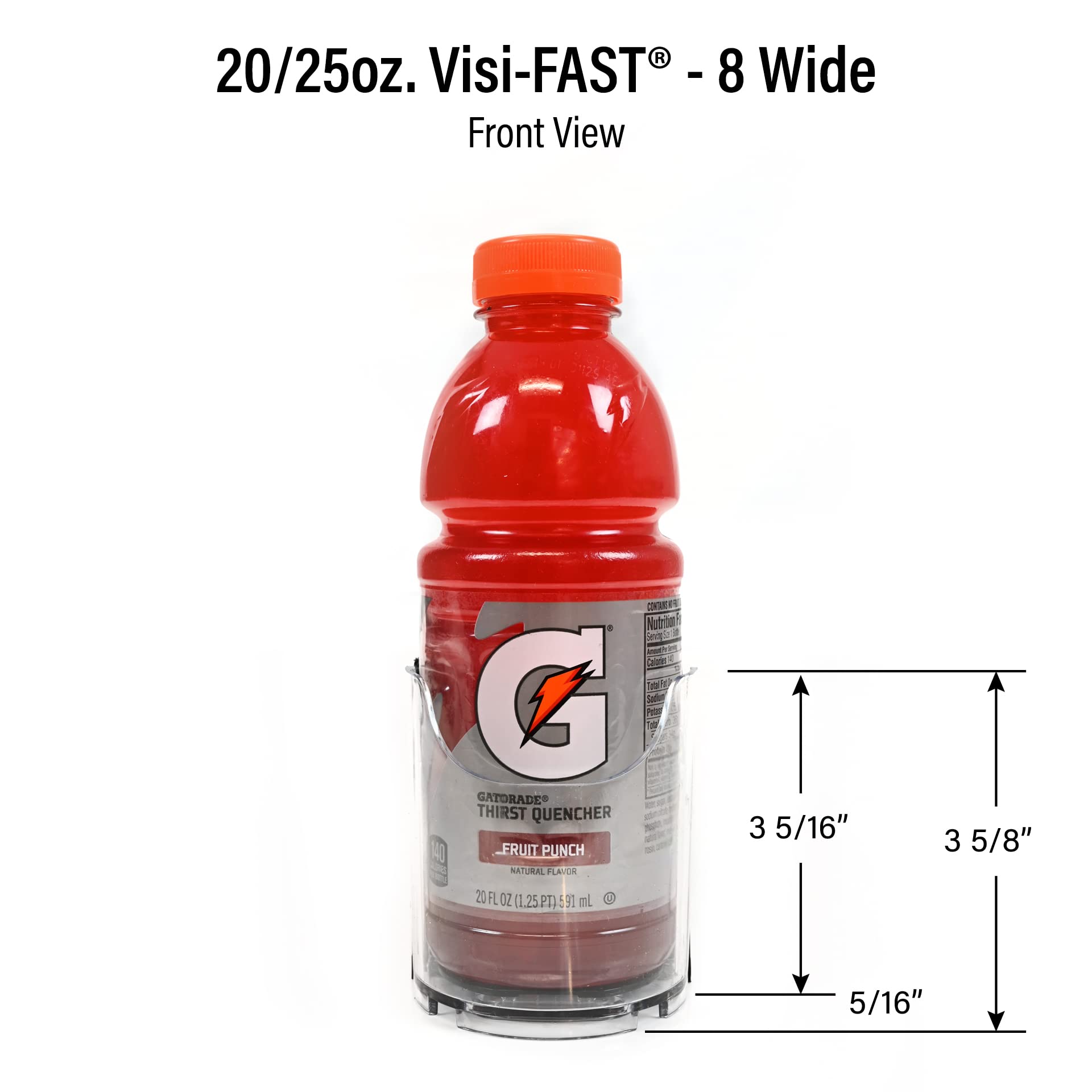 Fridge Drink Organizer & Soda Can Dispenser for Refrigerator (2 Count)