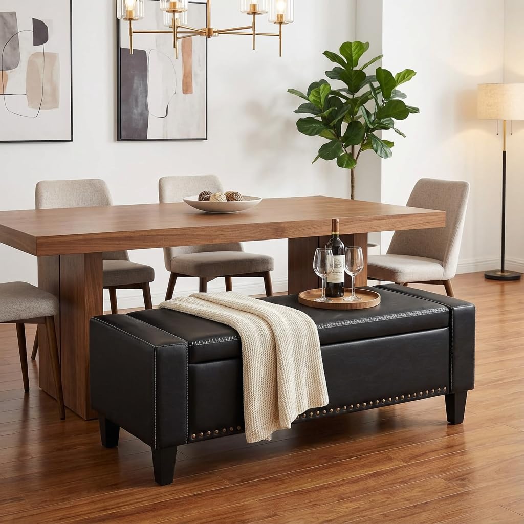49''W Storage Ottoman Bench
