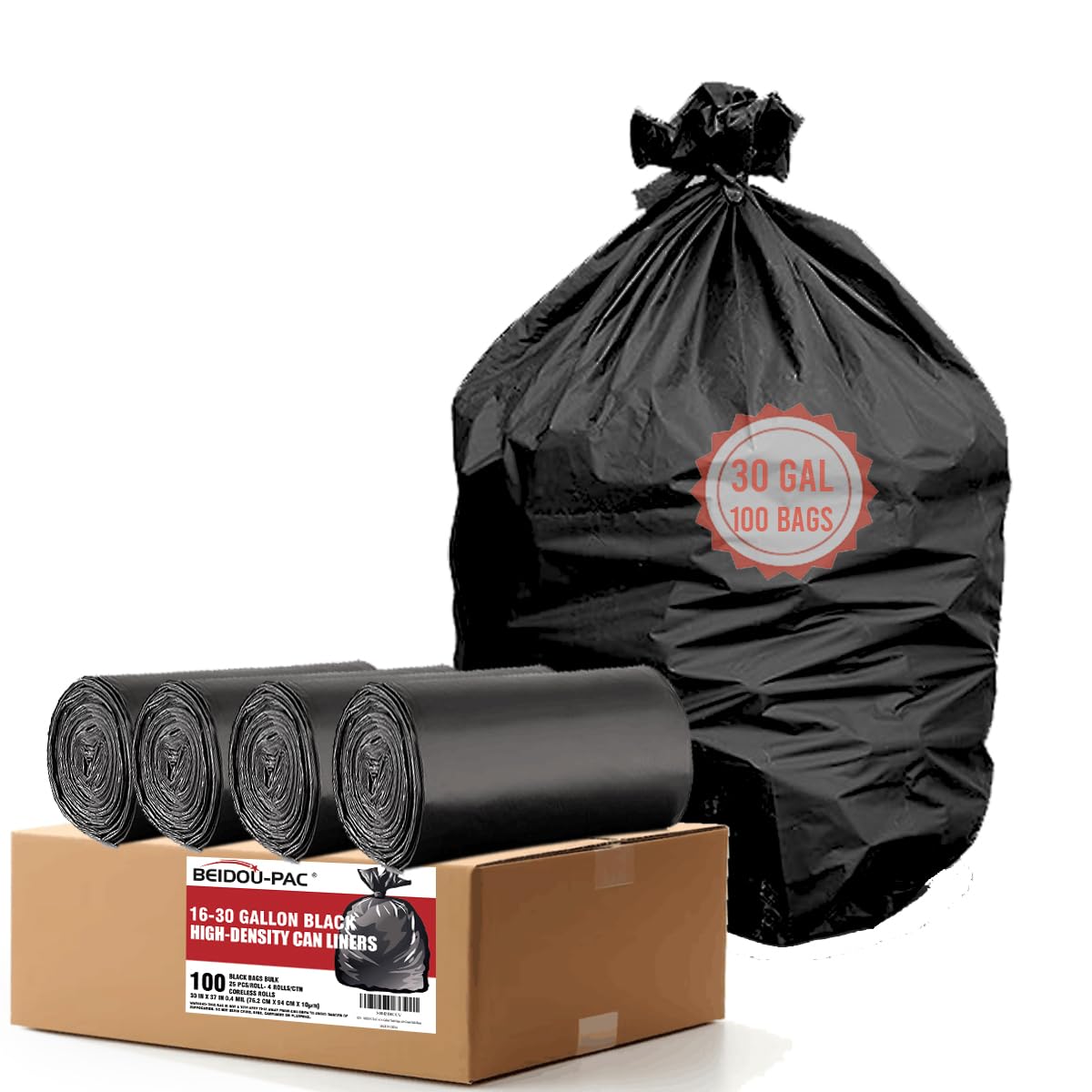 30 Gallon Trash Bags (100 Count)