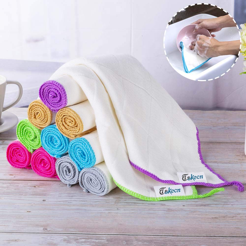 10 Piece Kitchen Dish Cloths Set (12 Count)