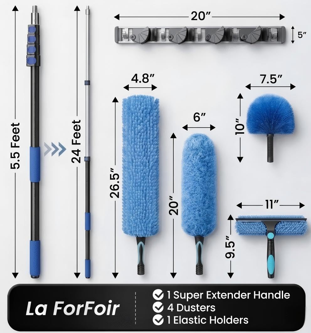 30ft High Ceiling Duster Kits with 5 - ModHome Supplies