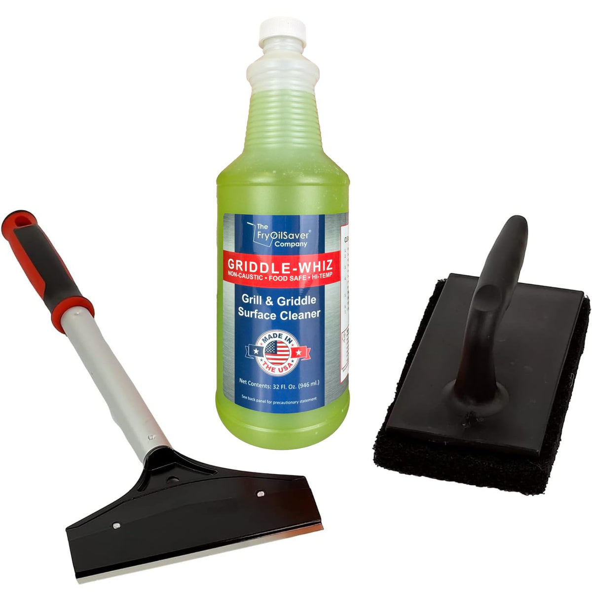 Griddle Whiz 3 Piece Griddle Cleaning Kit (32 Fl Oz)