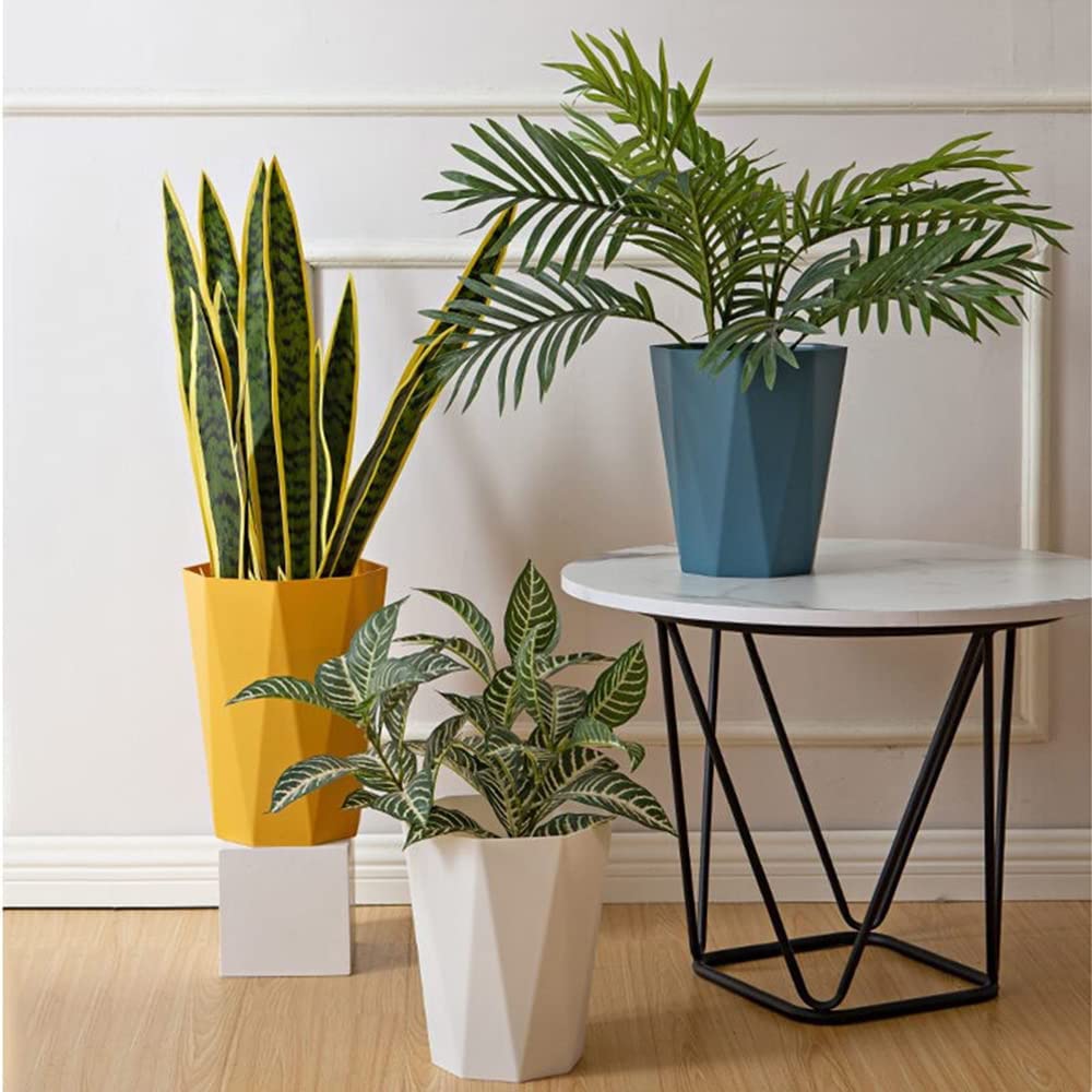 6pcs Trash Can Wastebasket Plastic 2.6 Gallon Garbage Can Container Rubbish Trash Bin Paper Basket Office Organizer for Bedroom Office Bathroom (6 Count)