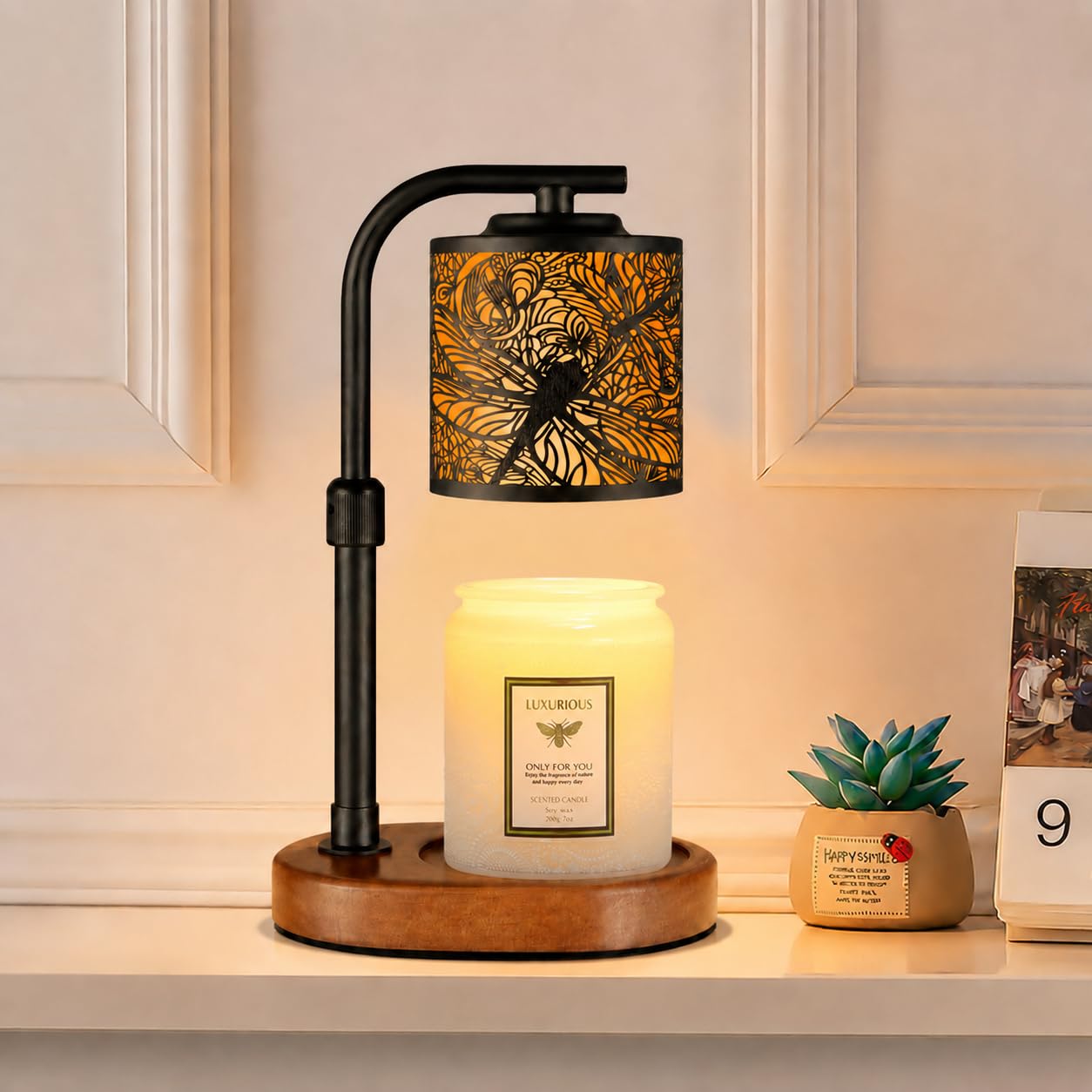Candle Warmer Lamp with Timer Dragonfly Electric Candle Lamp Warmer