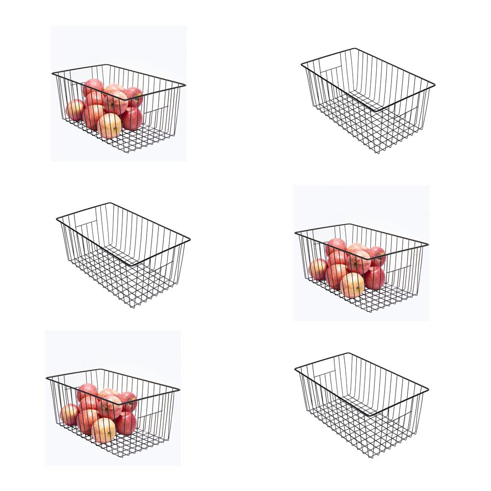 16inch Upright Freezer Organizer Baskets for 13 (6 Count)