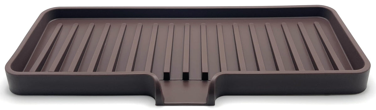 Silicone Soap Dish Tray and Sponge Holder with Drain Chute