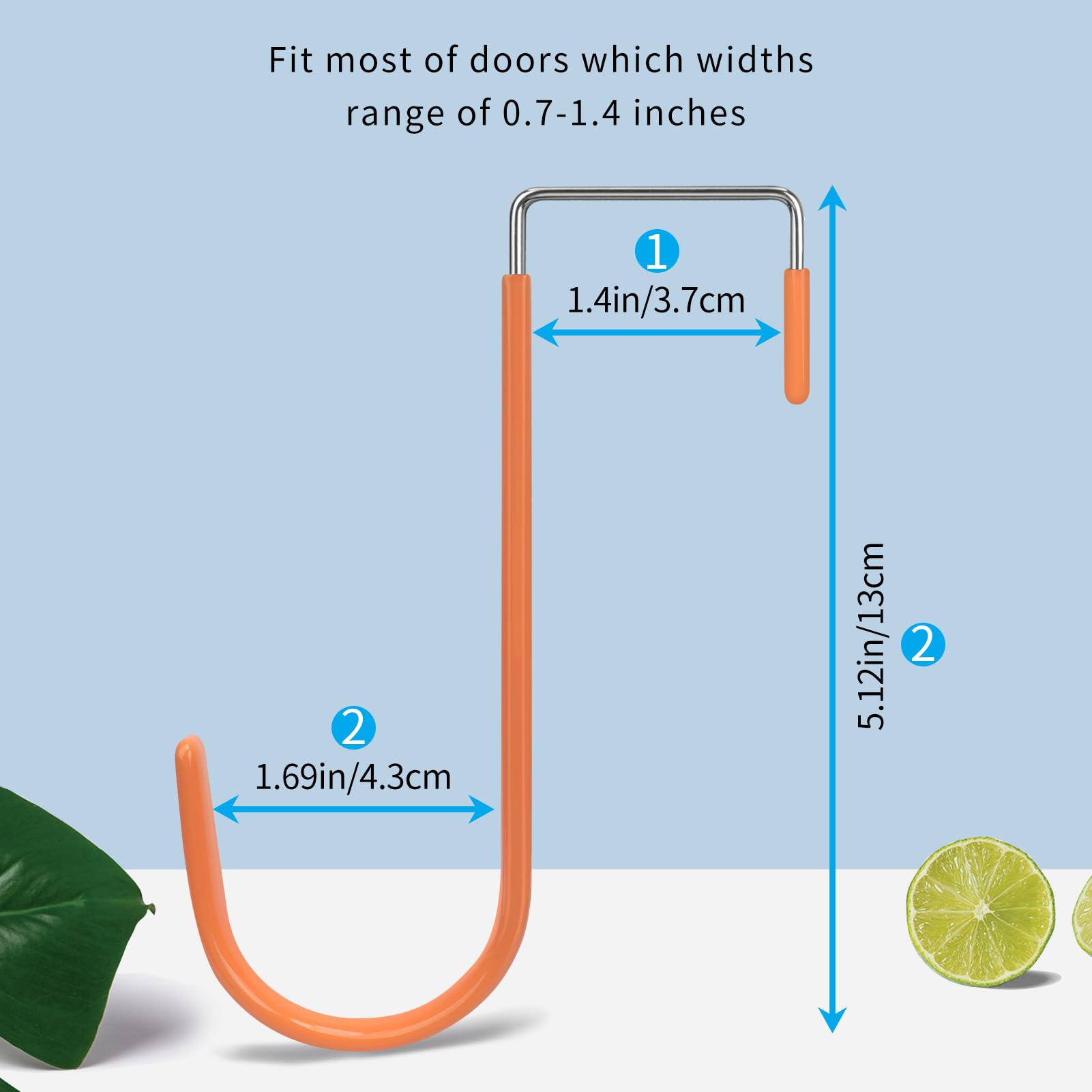 Over the Door Hooks (4 Count)
