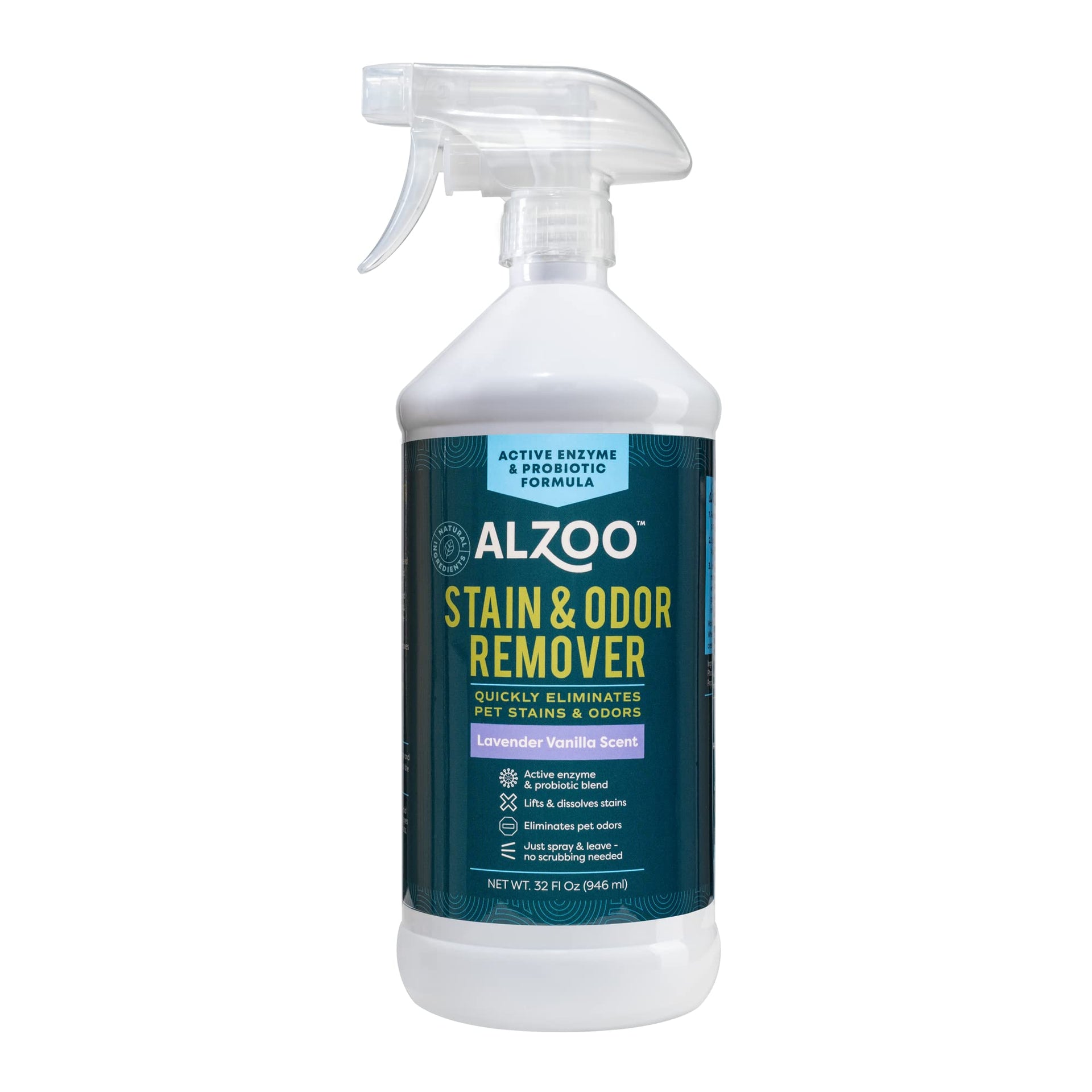 Pet Stain & Odor Remover Spray for Dog & Cat Urine (32 Fl Oz)