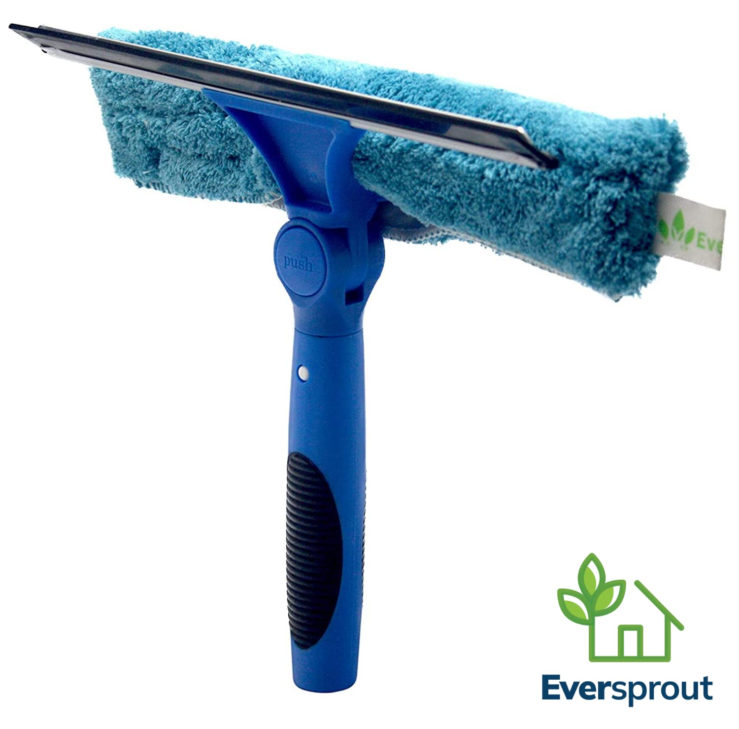 Swivel Squeegee & Microfiber Window Scrubber