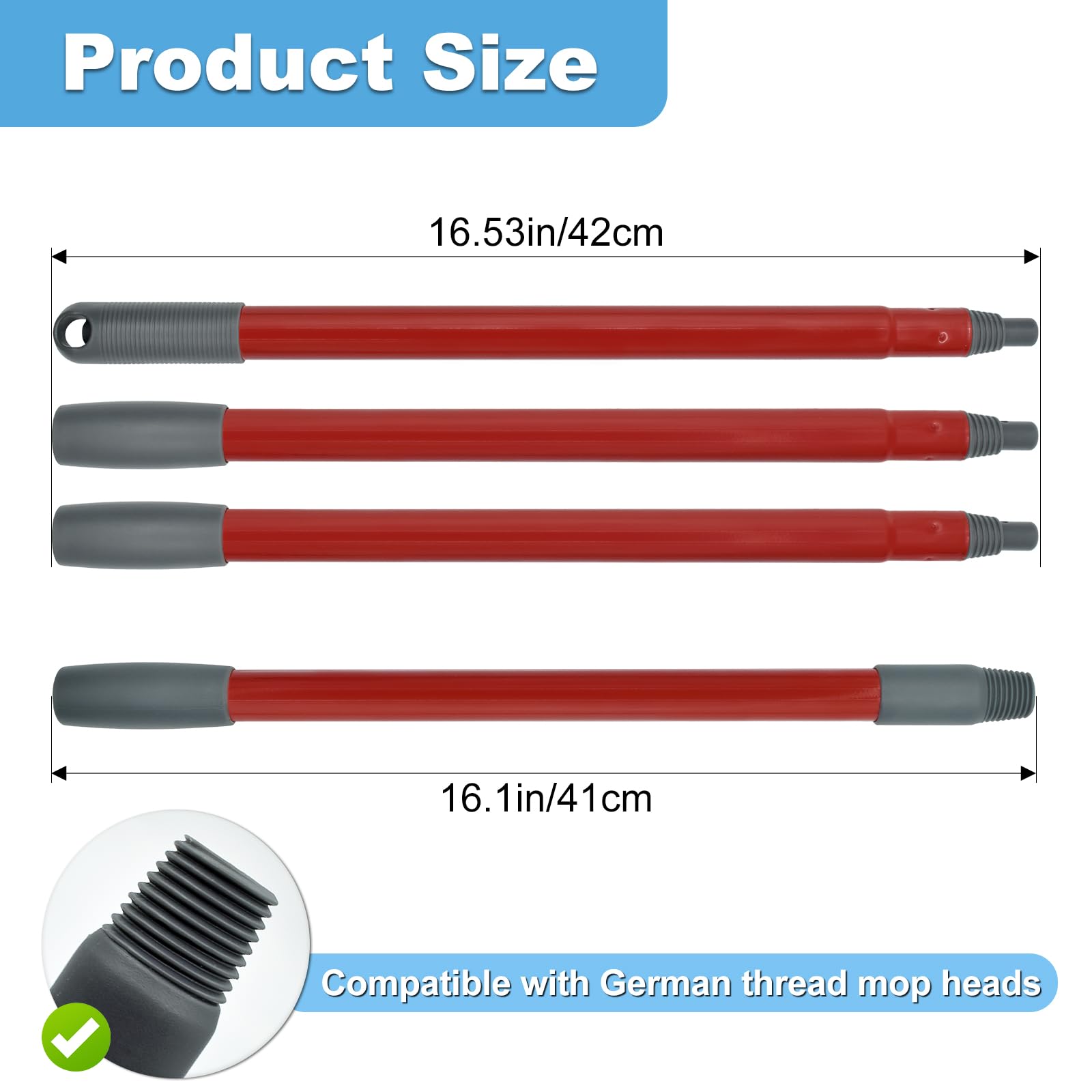 Mop Handle for Ocedar (4 Count)