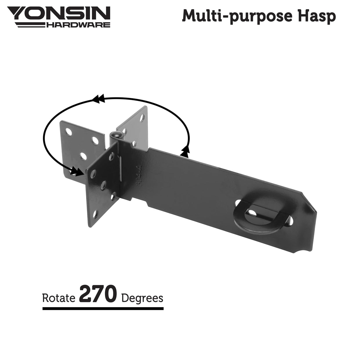 5" Door Padlock Safety Hasp Latch