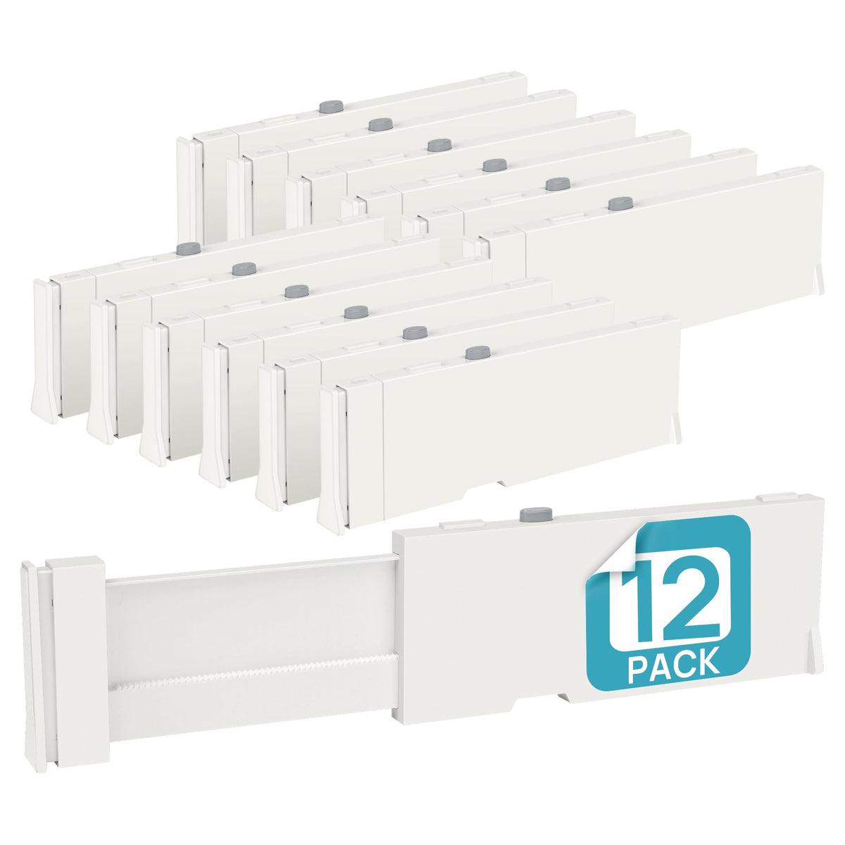 4" High Drawer Dividers for Clothes (12 Count)