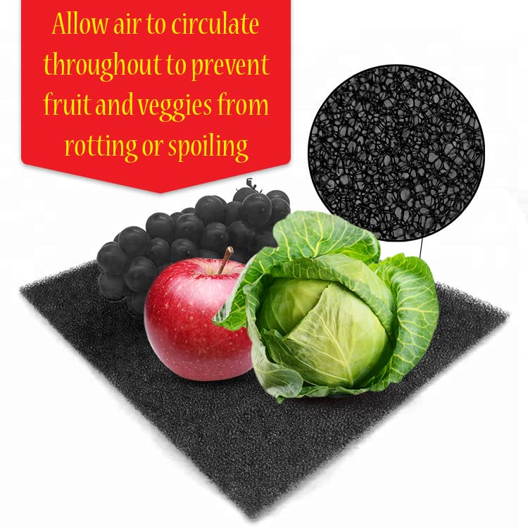 Fruit & Veggie Life Extender Liner for Fridge Refrigerator Drawers (4 Count)