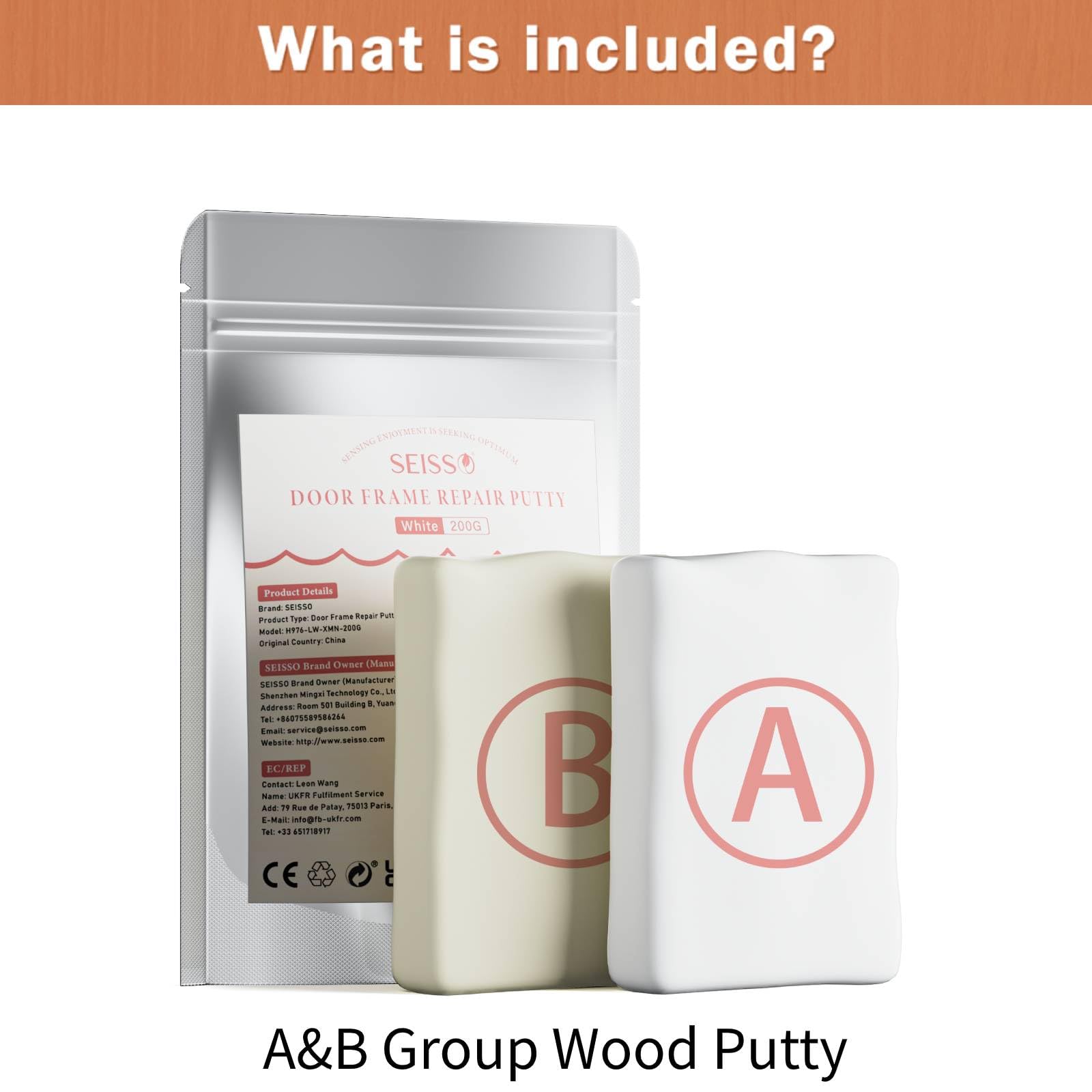 Wood Filler 7.05 Oz Epoxy Wood Putty for Furniture Repair