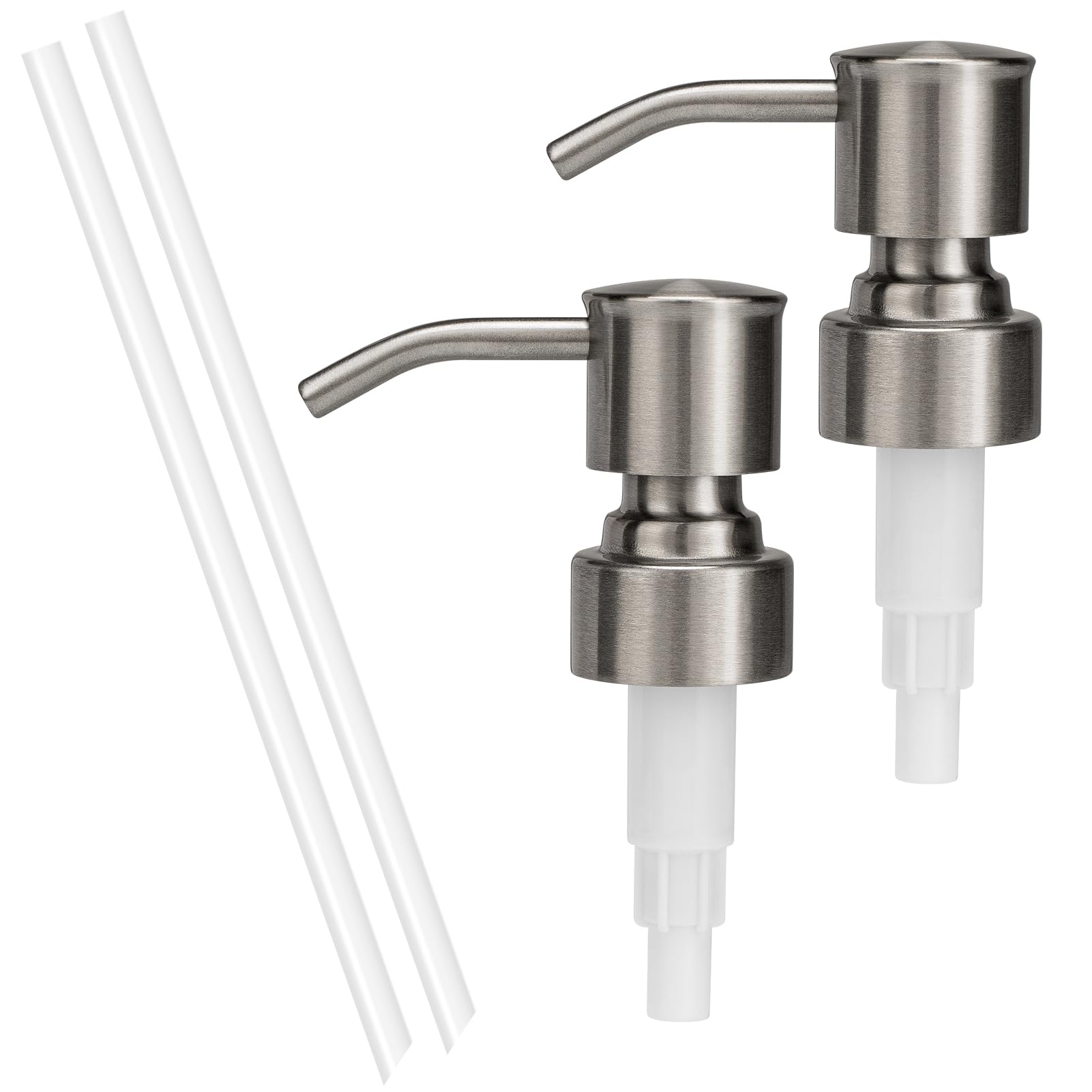 2 Pack 304 Stainless Steel Soap Dispenser Pump Replacement Standard 28 (2 Count)