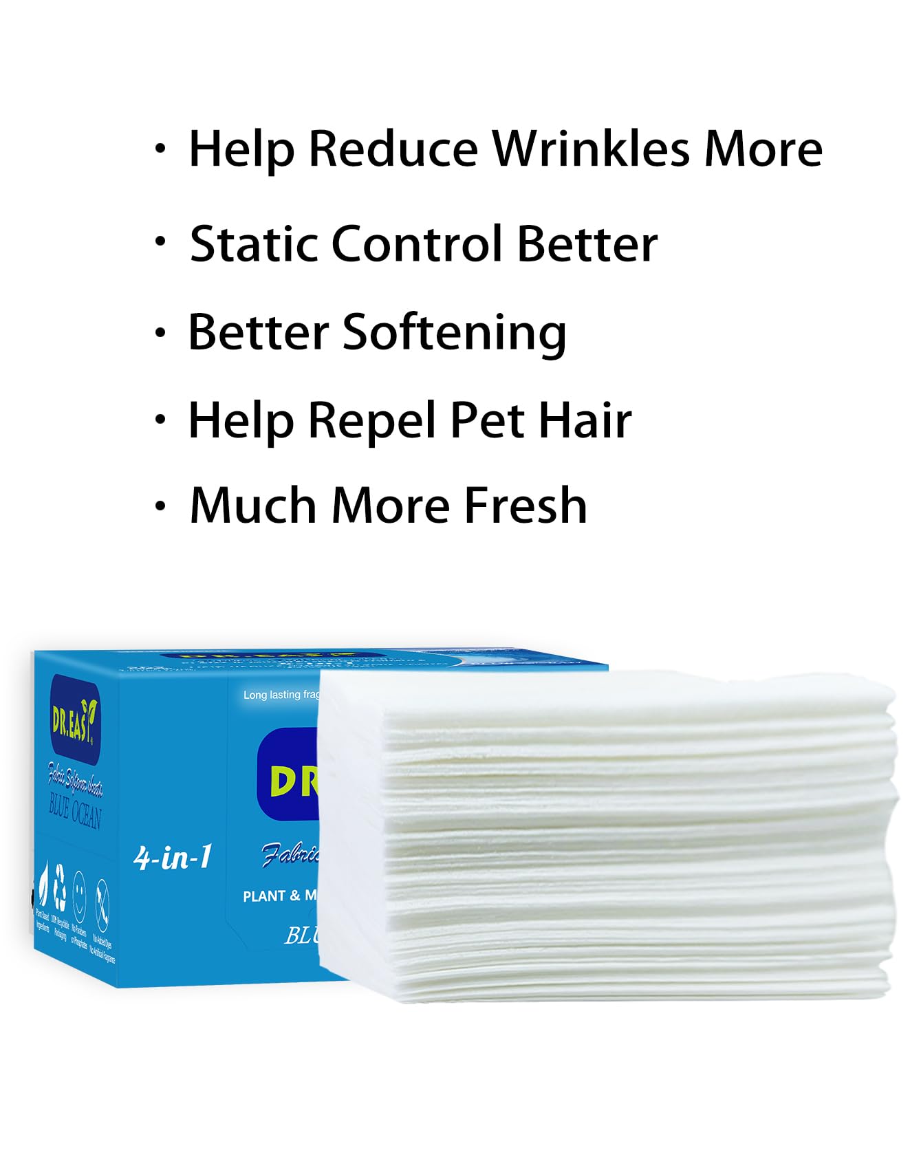 DR.EASY Dryer Sheets Plant Based Formula 252 Ct BLUE OCEAN (252 Count)
