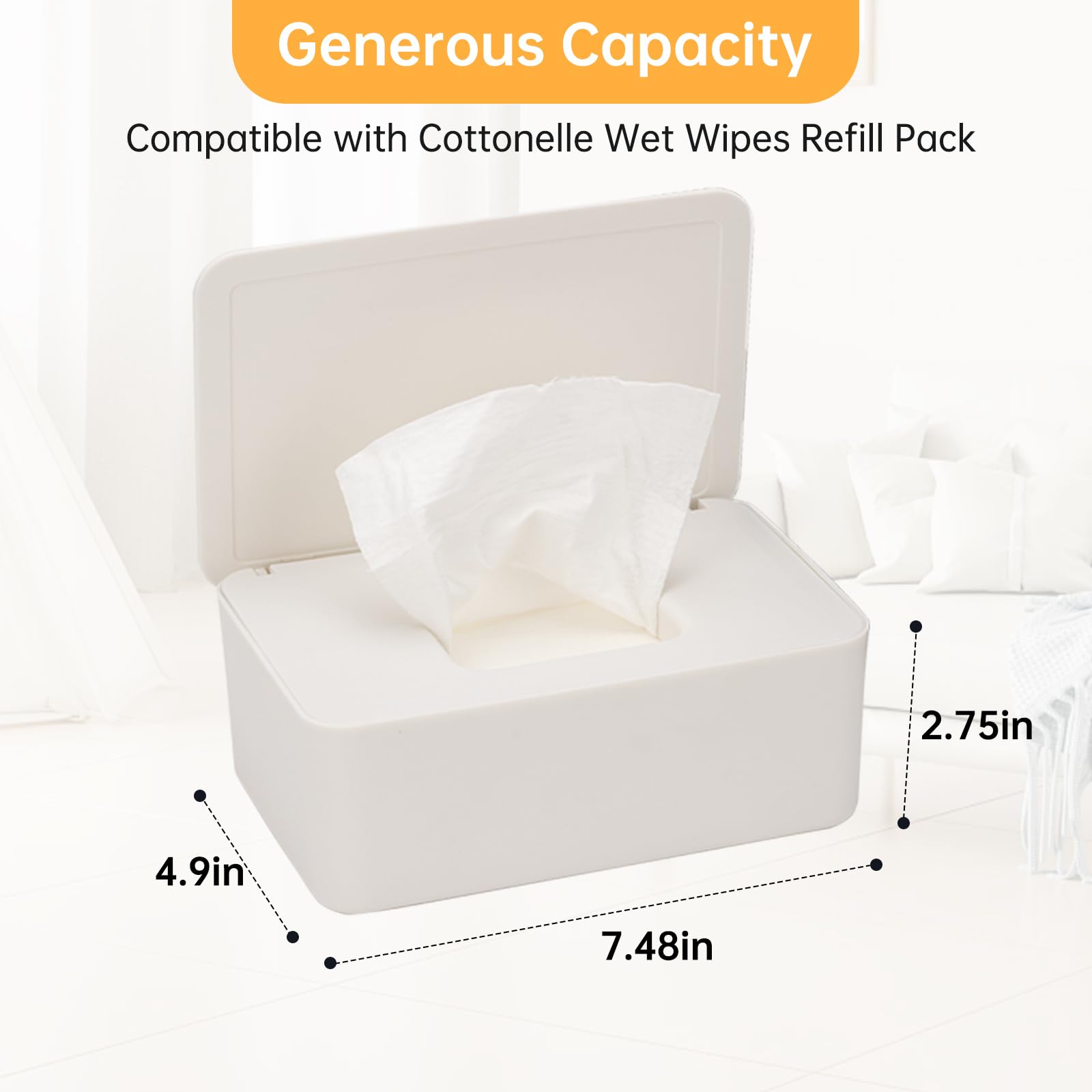 Wipes Dispenser Compatible with Cottonelle Wet Wipes Refill Pack