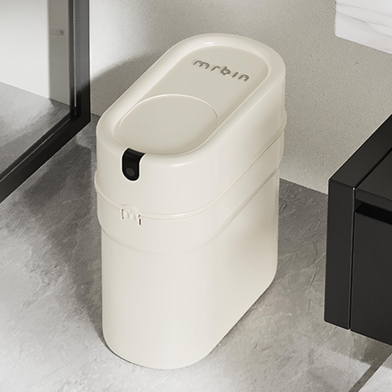 Slim Pull Out Automatic Bagging Bathroom Trash Can