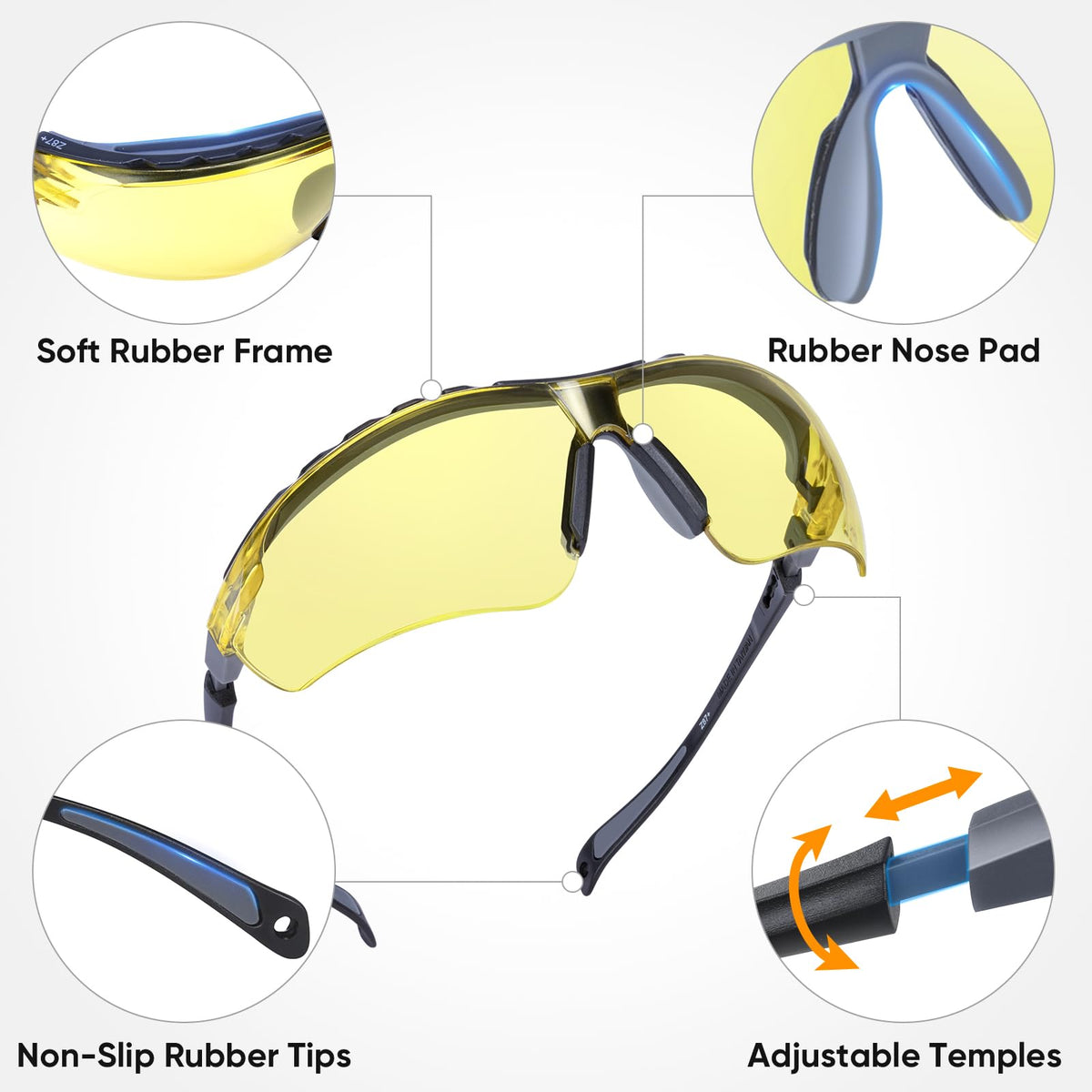 1PK Anti Fog Safety Glasses for Men & Women