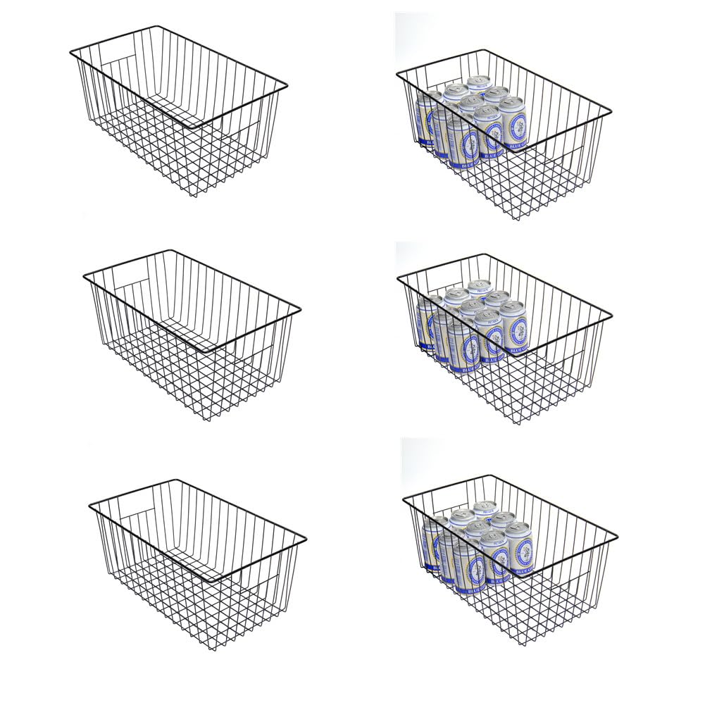 16inch Upright Freezer Organizer Baskets for 13 (6 Count)