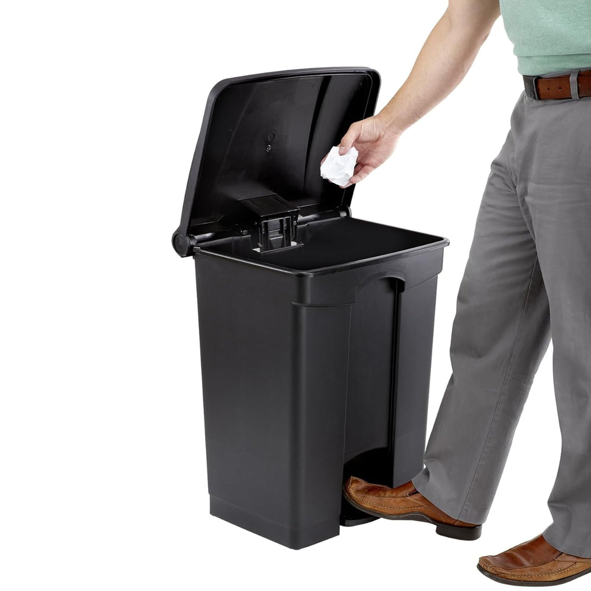 Step On Plastic Trash Can with Foot Pedal