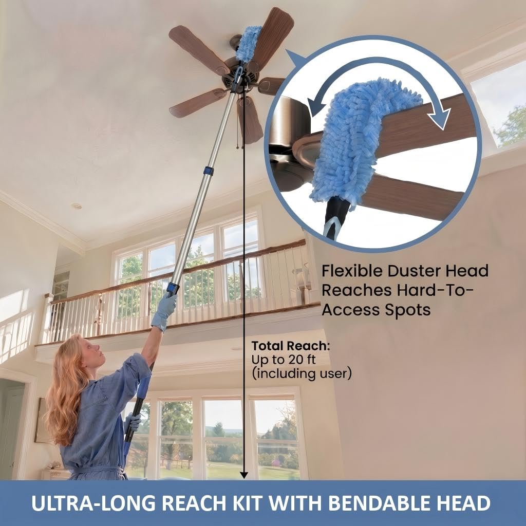 20ft High Ceiling Duster Kits with 5 - ModHome Supplies