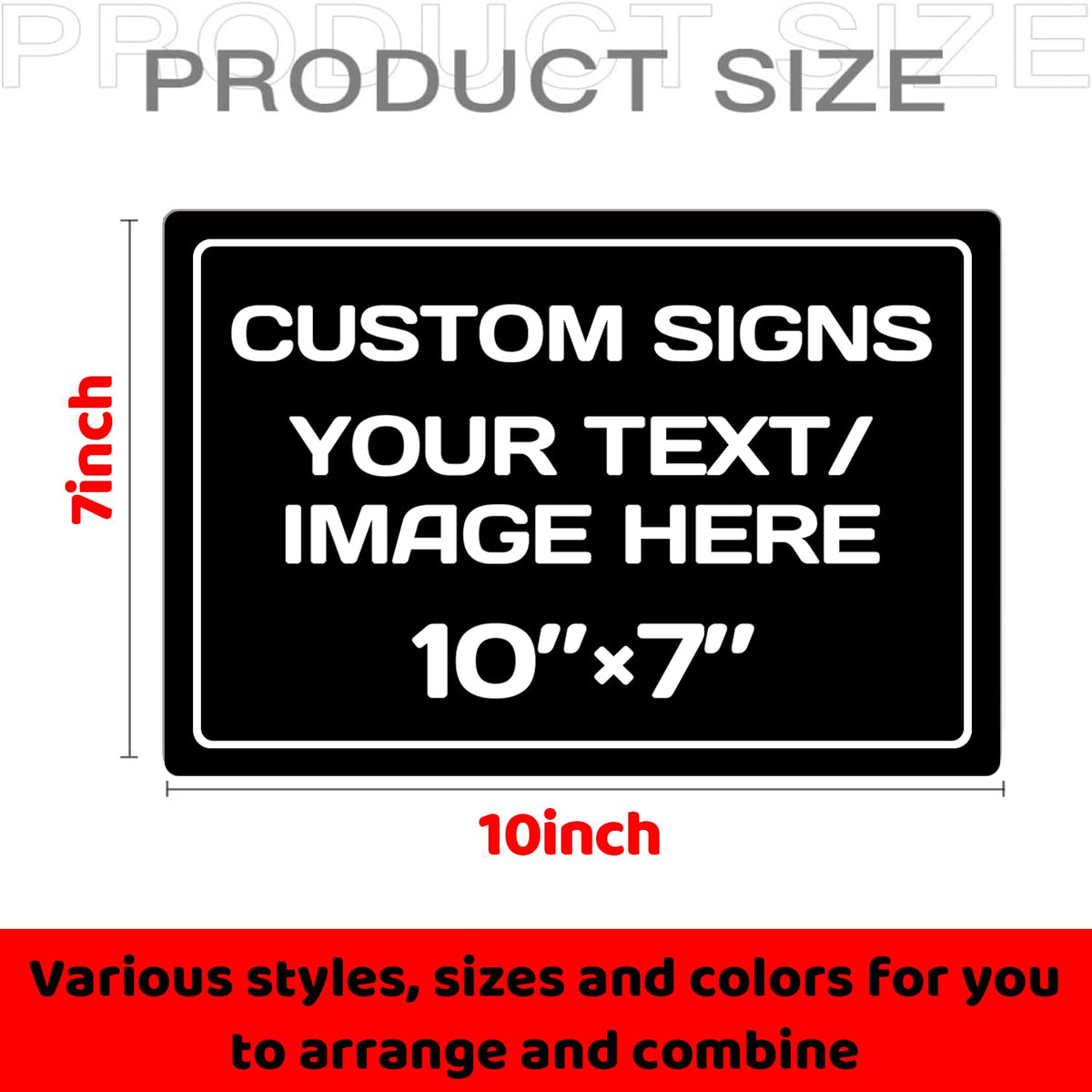 Personalized Aluminum Weatherproof Metal Signs
