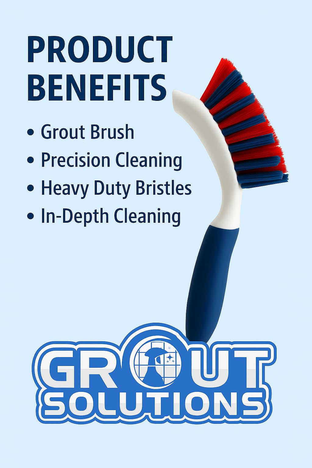Grout Brush with Stiff Bristles