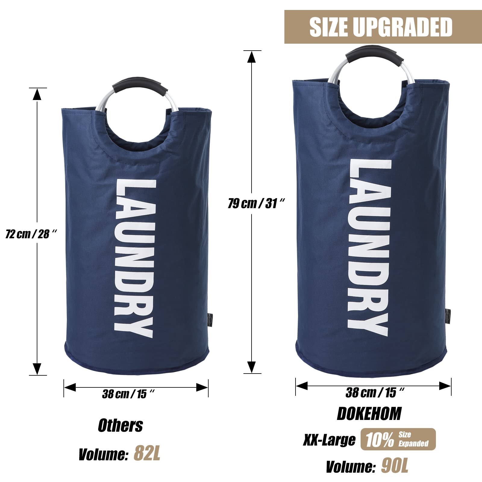 90L Large Laundry Basket Bag - ModHome Supplies