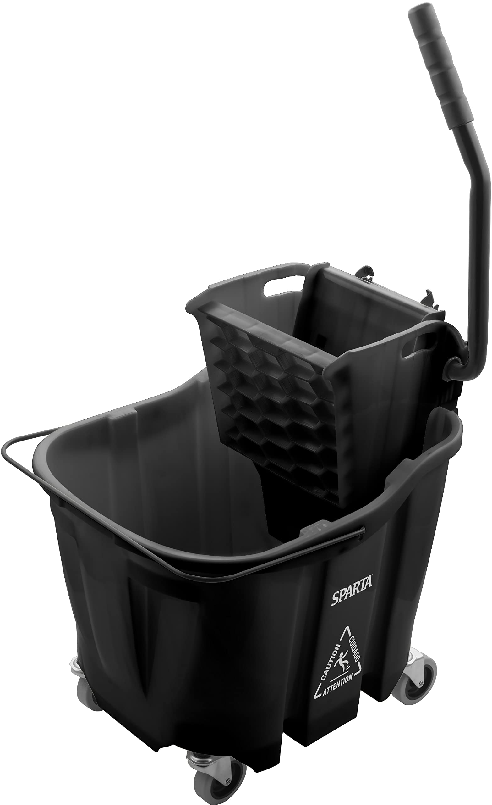 Carlisle FoodService Products Omnifit Mop Bucket with Side Press Wringer for Floor Cleaning
