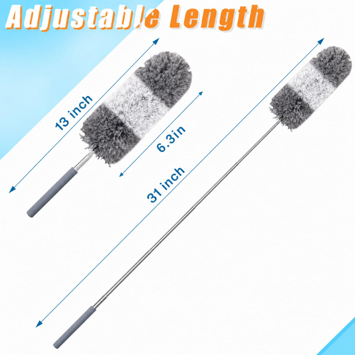 1 Pcs Microfiber Feather Duster for Cleaning