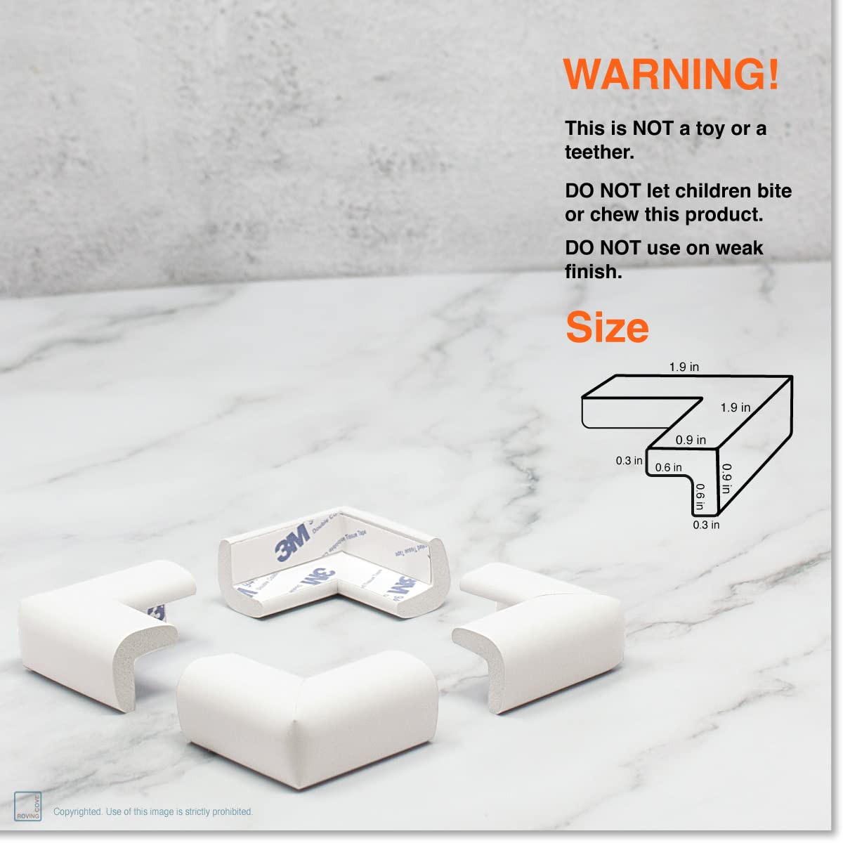 Slimfit Corner Protector for Baby Proofing (8 Count)