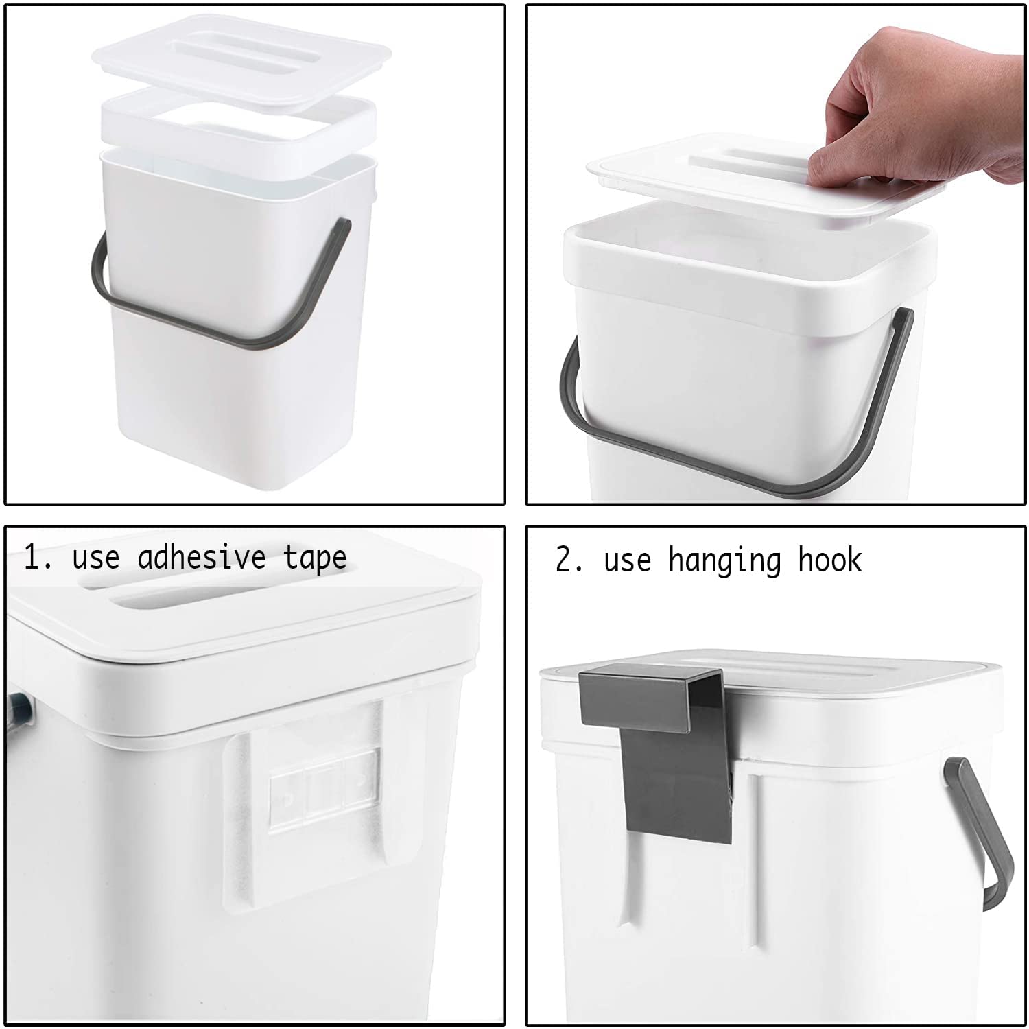 Compost Bin Indoor Kitchen Sealed
