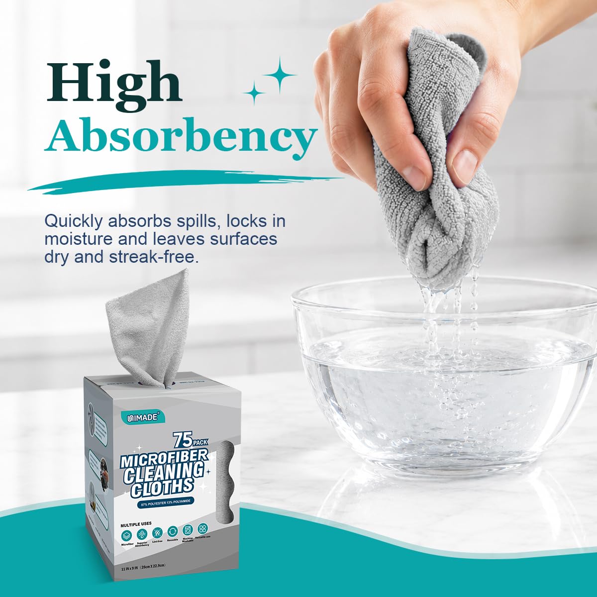 Microfiber Cleaning Cloth (75 Count)