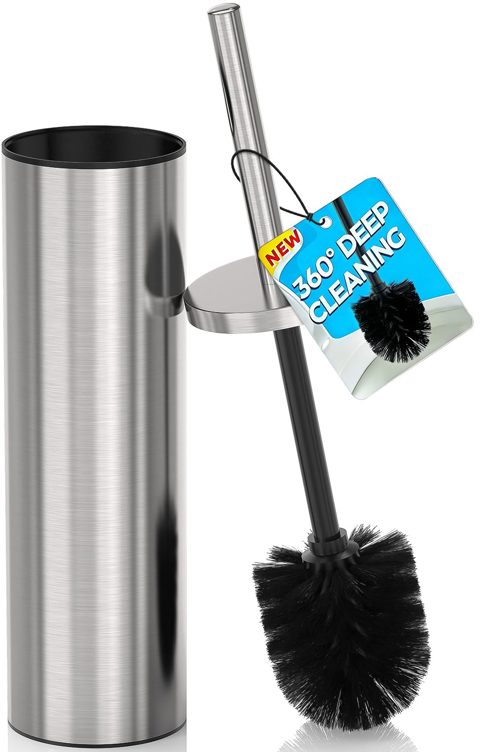 Stainless Steel Toilet Bowl Brush and Holder for Bathroom