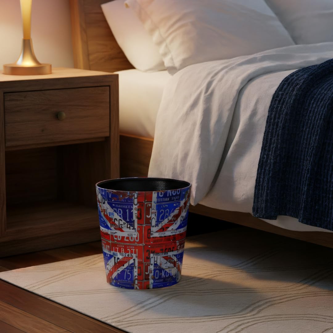 PU Leather Small Trash Can Wastebasket