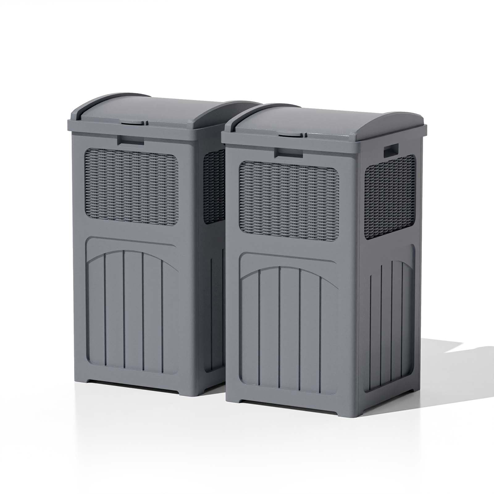 36 Gallon Outdoor Trash Can (2 Count)