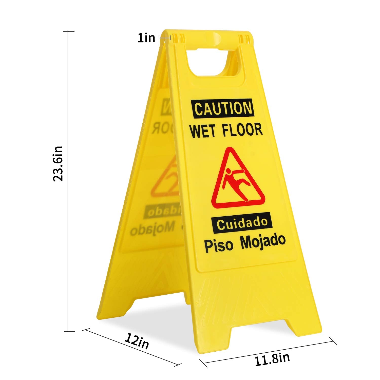 wet floor signs 6 piece double (6 Count)