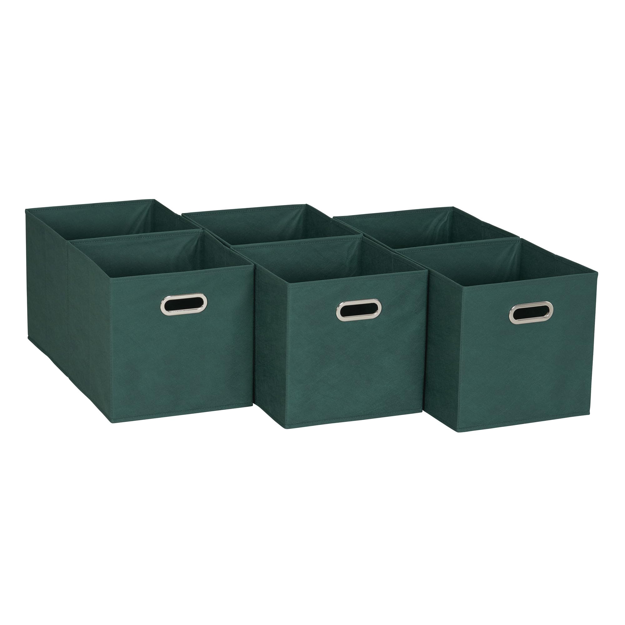 6 ct Open Fabric Cube Storage Bins