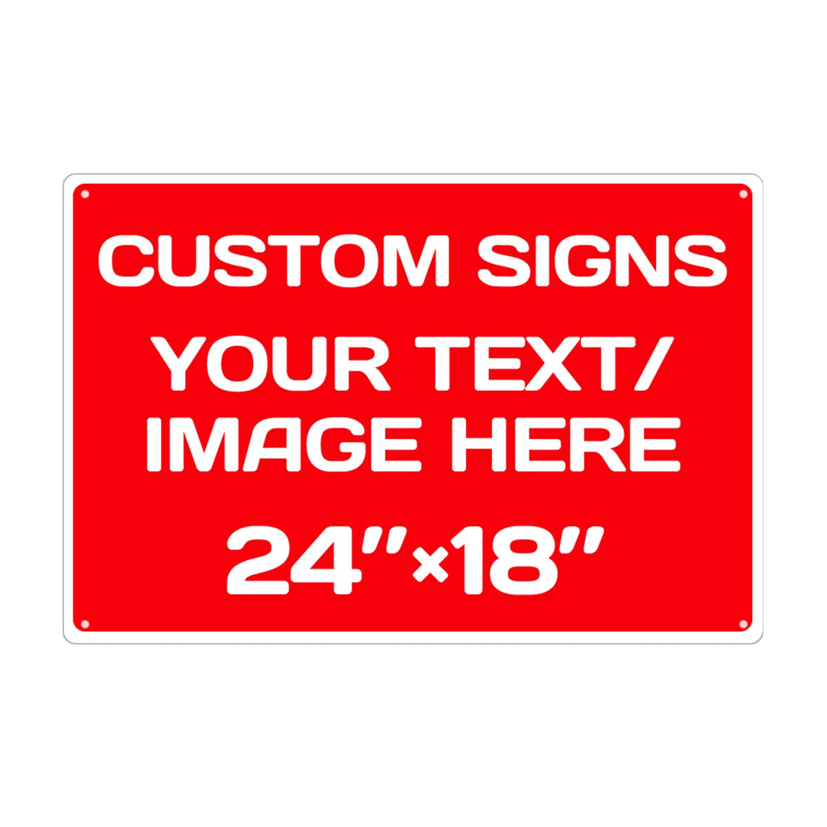 Personalized Aluminum Weatherproof Metal Signs