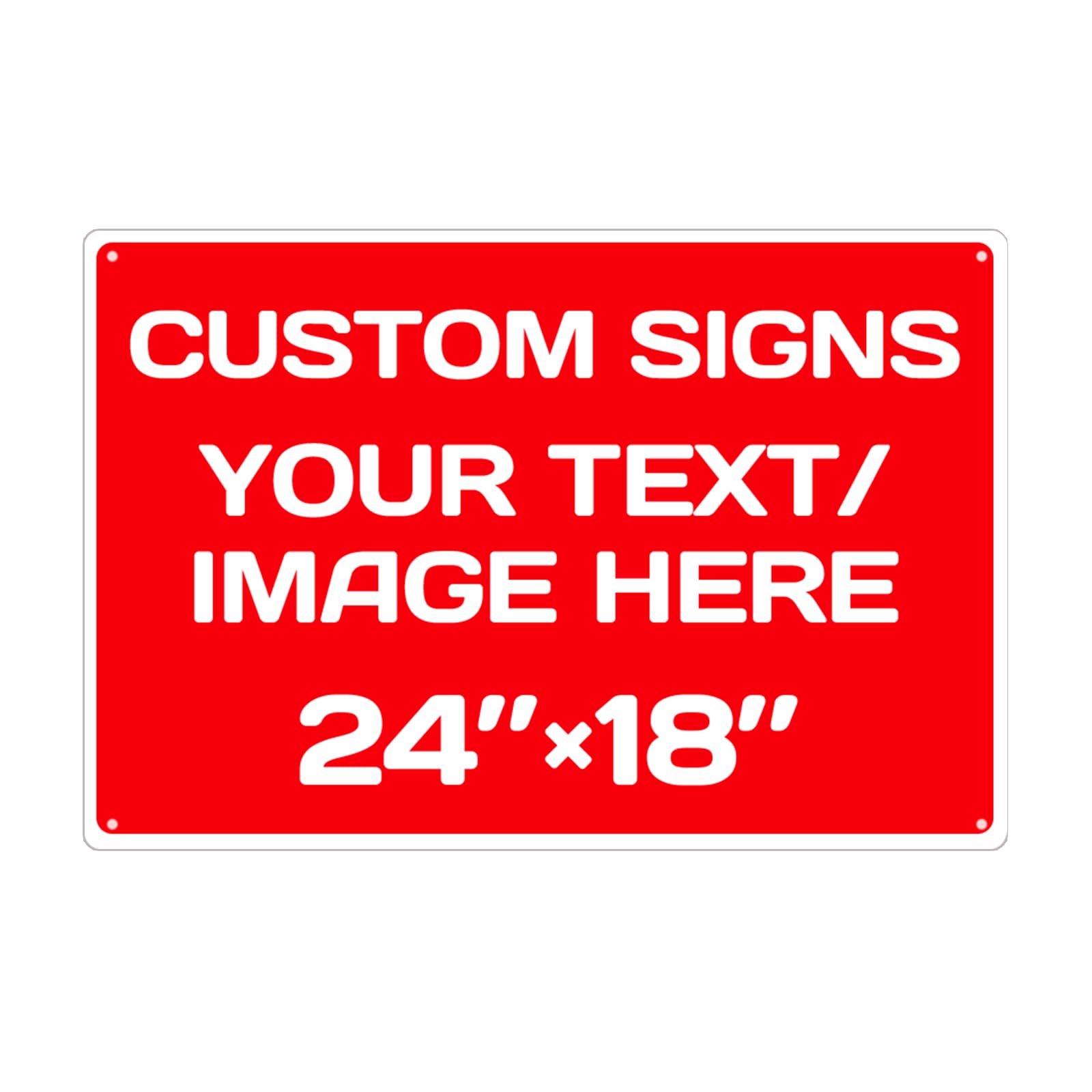 Personalized Aluminum Weatherproof Metal Signs