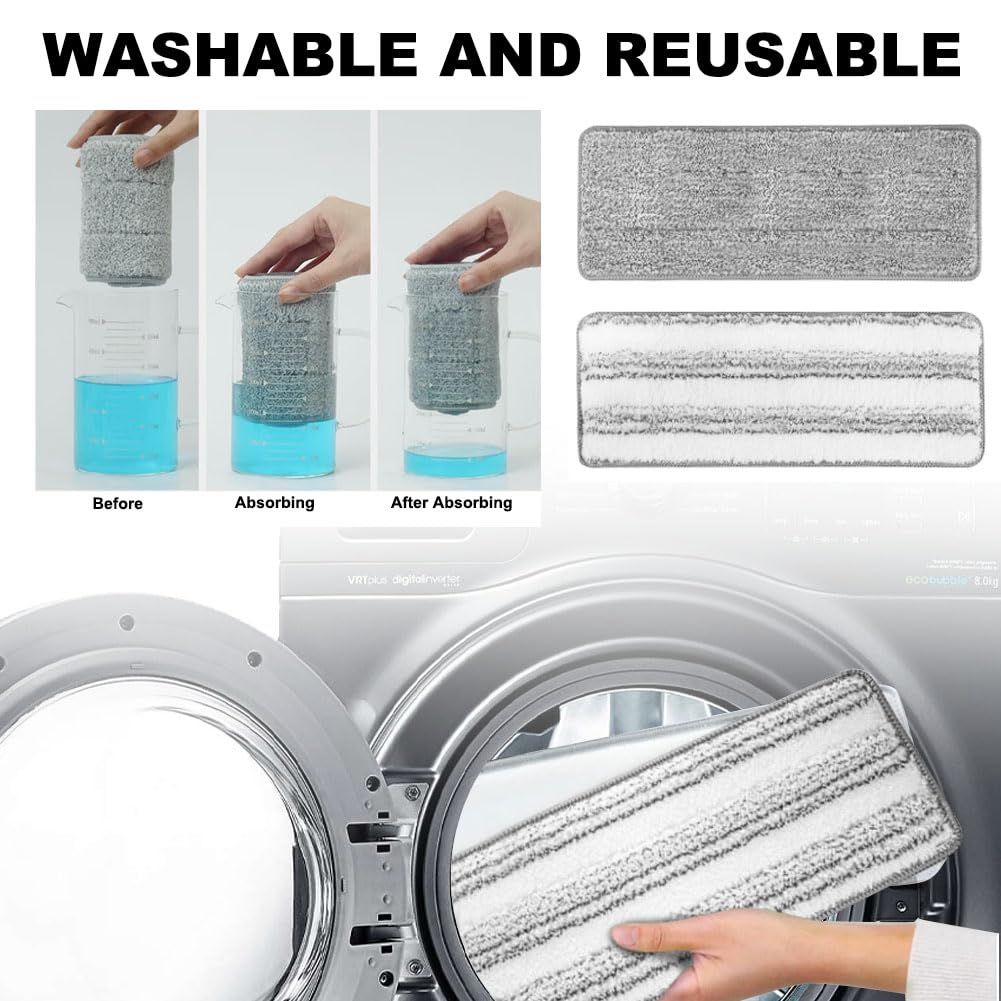 6 Pack Mop Replacement Pads for Joymoop