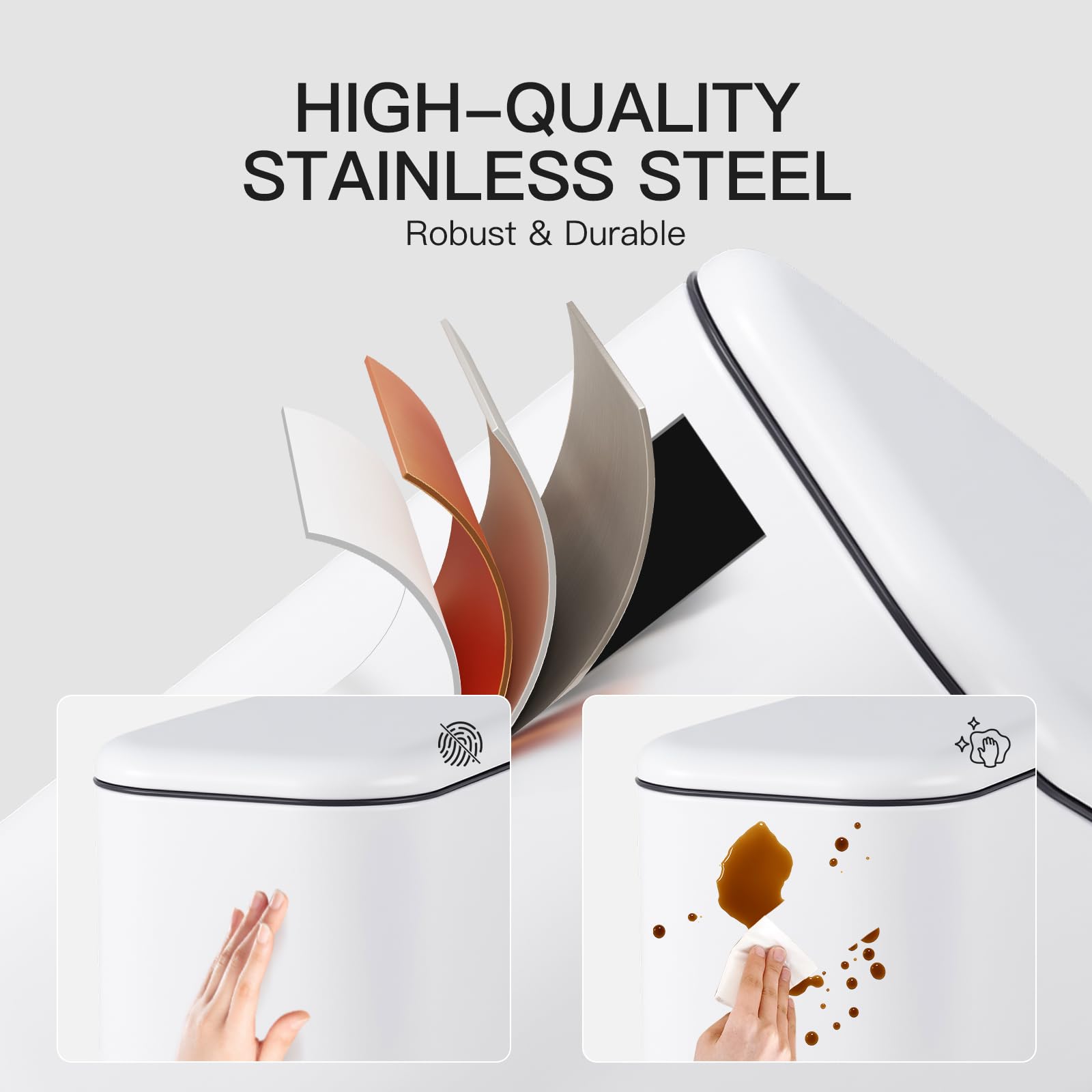 3.2 Gallon Bathroom Trash Can