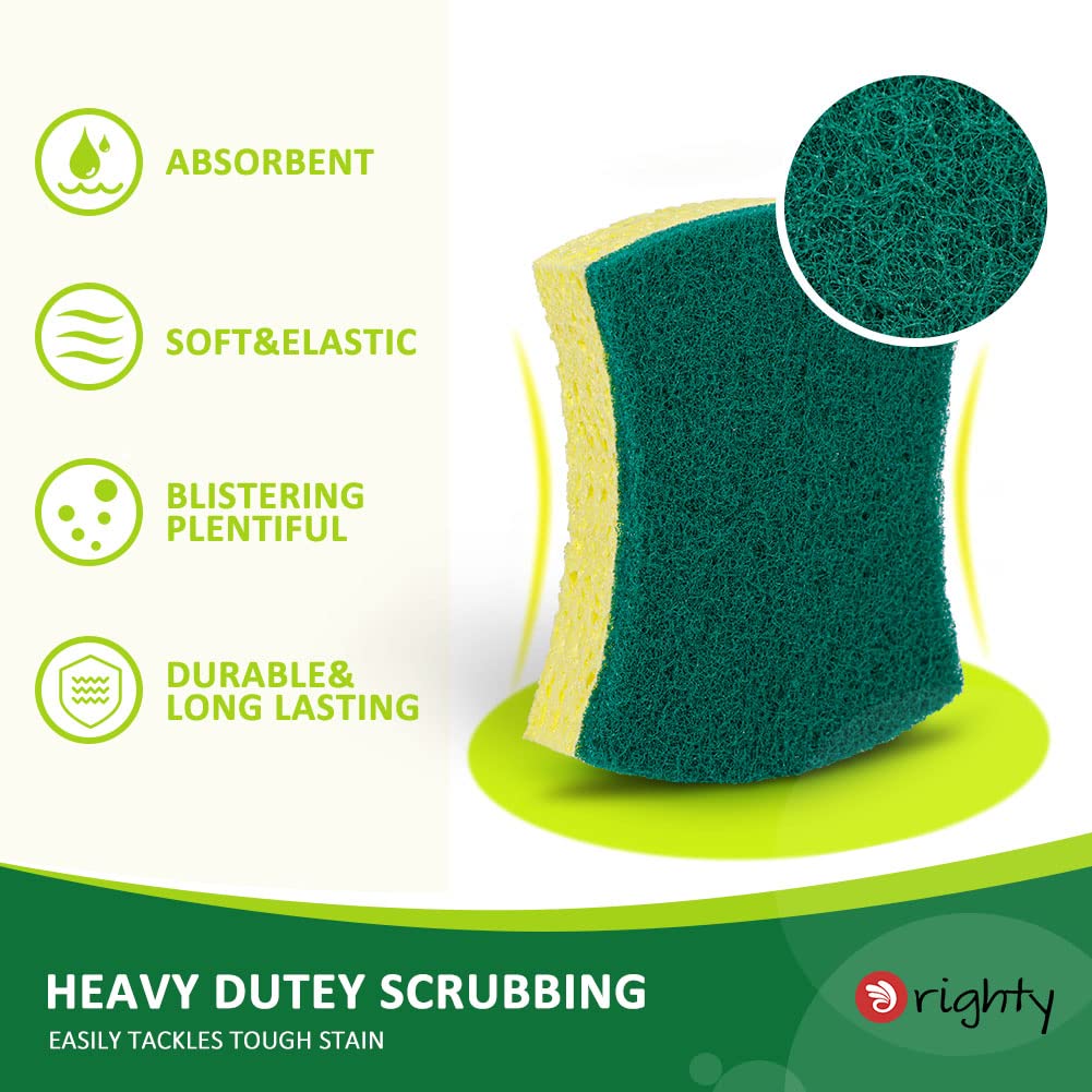 Heavy Duty Scrub Sponges Kitchen Sponge (24 Count) - ModHome Supplies