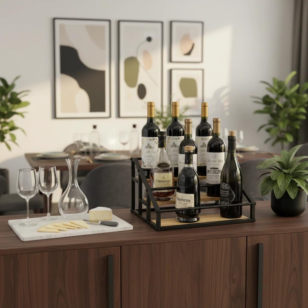 3 Tier Liquor Bottle Display Shelf
