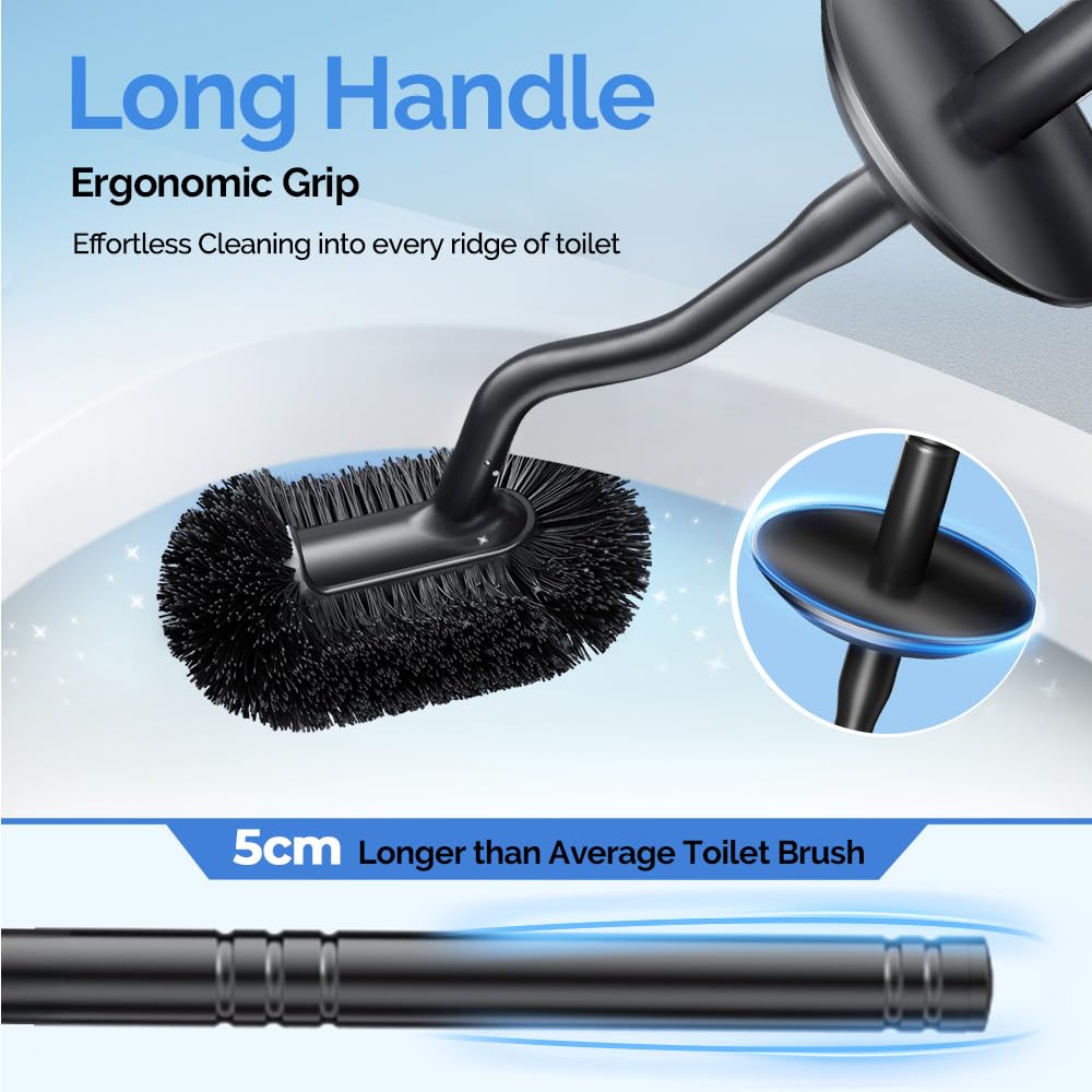 Toilet Brush and Holder Set Wall