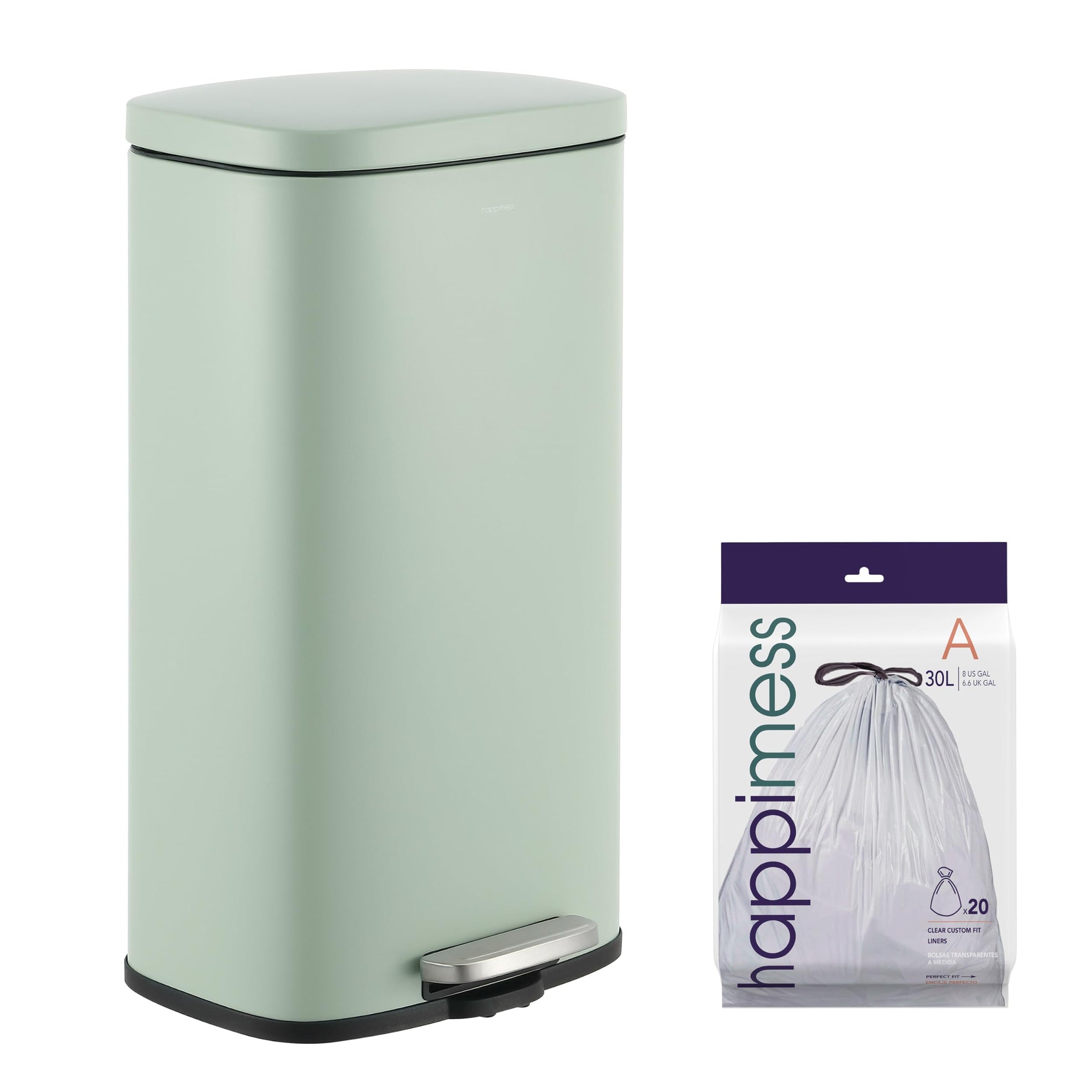 Curtis 8 Gal Step Trash Can Soft Close 25"