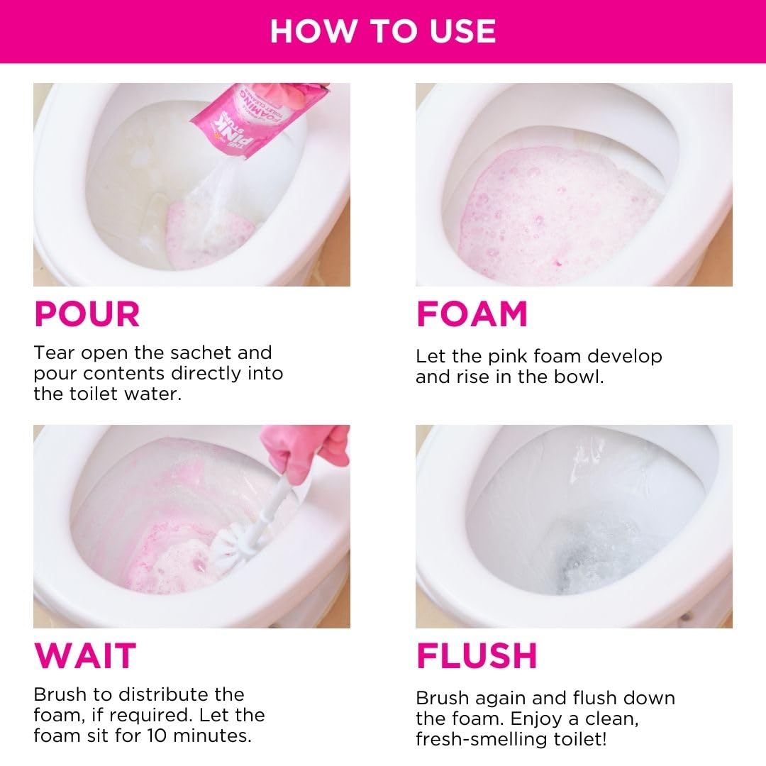 The Pink Stuff Miracle Power Foaming Toilet Cleaner (21 Ounce)