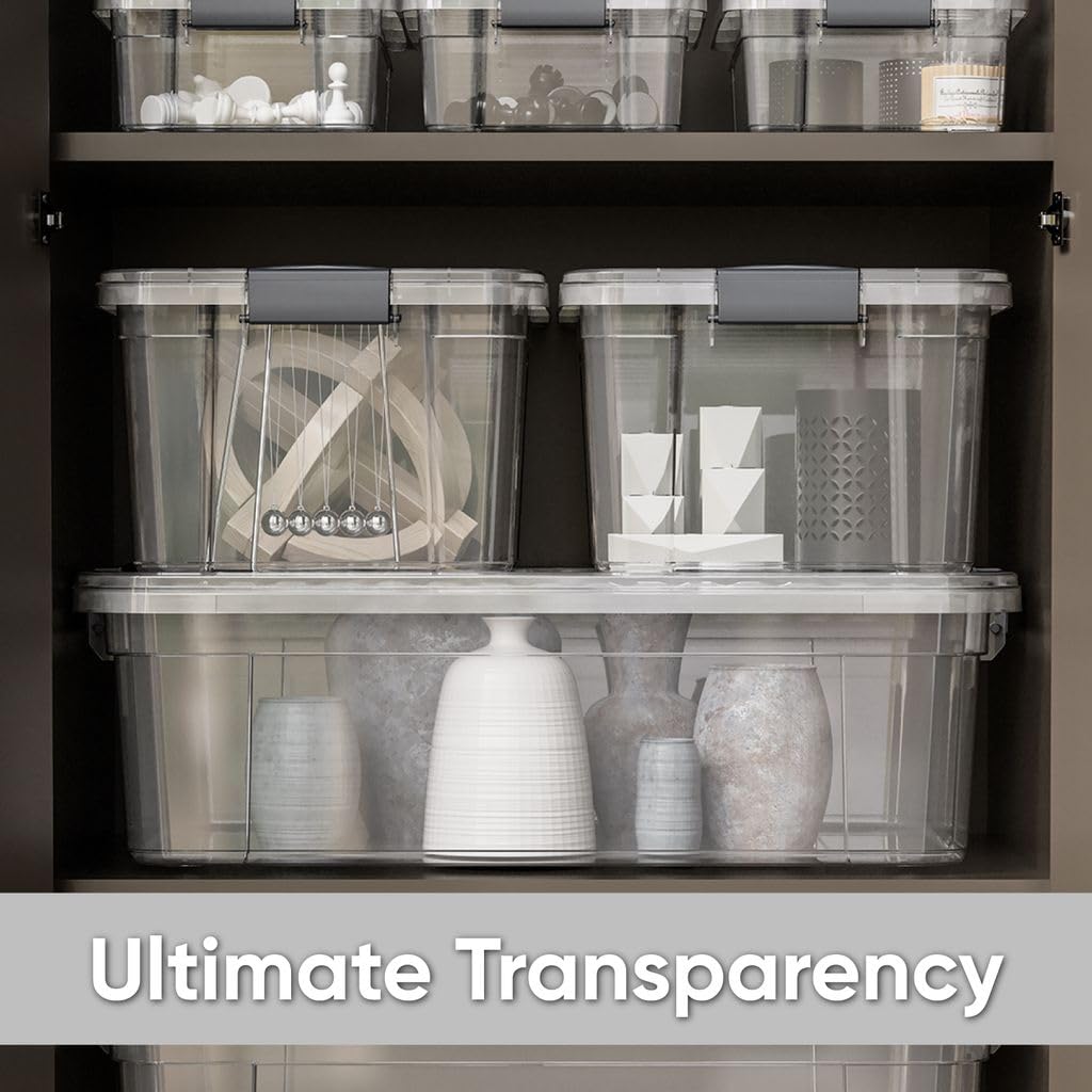 Clear Storage Boxes with Lids